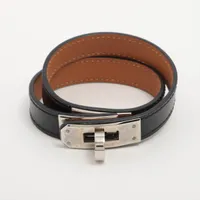 エルメス レザー ケリー ダブルツアーブレスレット R (2014) 大人気！】HERMES☆ケリー ダブルツアー ブレスレット (HERMES