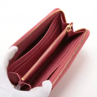 プラダ サフィアーノ 1M0506 ピンク ラウンドジップウォレット