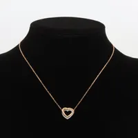 カルティエ トリニティハート ダイヤ ネックレス 750(YG×PG×WG
