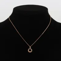 カルティエ ベビートリニティ 1P ダイヤ ネックレス 750(YG×PG
