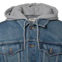 Celine Cotton Denim Jacket XL Men's Blue 2Q472930F hooded | eBay