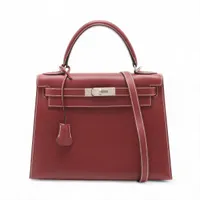 m*e様 ケリーバングル ルージュアッシュ シルバー エルメス HERMES エルメス ワッフルケリー32 ドゥイッチ ルージュアッシュ