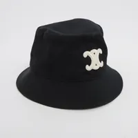 セリーヌ　トリオンフ　バケットハット トリオンフ クロシェ バケットハット / カシミア - ブラック | CELINE