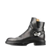 HERMES エルメス Veo ショートブーツ ケリー金具 ブラック 40 エルメス ヴェオ レザー ショートブーツ 40 メンズ ブラック