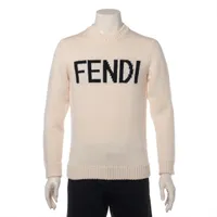フェンディ　タートルネックセーター　ニット　ホワイト　48 FENDI(フェンディ) ニット・セーター(メンズ) - 海外通販のBUYMA