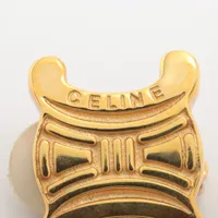 【片耳のみ】CELINE　マカダム ピアス ゴールドカラー 楽天市場】セリーヌ マカダム ダイヤモンド ピアス K18イエロー