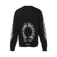 【インボイス付属】クロムハーツ ロンT フローラルクロス ホースシュー XL クロムハーツ ホースシュー ロングTシャツ コットン サイズM