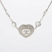 上品◆送料込♪【CHANEL】24AW パール ABD783 ロゴ ネックレス CHANEL】シャネル ネックレス ココマーク CC ロゴ シルバー