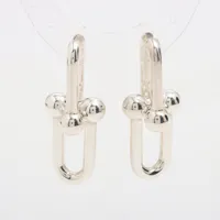 【限定】Tiffany & Co. ハードウェア　ピアス　エクストラ　ラージ ティファニー ハードウェア リンク ピアス エクストララージ 63009024
