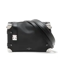 ヴィトン グレインカーフレザー サイドトランクMM M25160 ブラック RFID反応あり