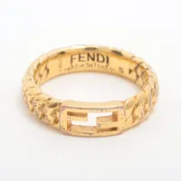 フェンディ バケット リング GP ゴールド NP037178｜中古