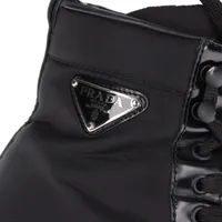 PRADA Re-Nylon レザー ブーティー ブーツ 38 Prada Re-Nylon and Leather Booties | Saks Fifth Avenue