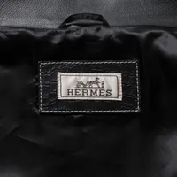 HERMESジャケット Jaqueline Ferrar Red Satin Hermes Style Print Bomber Jacket, 1980s