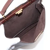 フェンディ ピーカブーショルダーバッグ ダークブラウン フェンディ FENDI ピーカブー ショルダーバッグ ブラウン