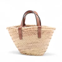 *夏の主役バッグ登場*【CELINE】トリオンフ ラフィア編み パニエ セリーヌ トリオンフ パニエ ラフィアxレザー 2WAYショルダー