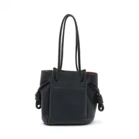 極 美品 ロエベ フラメンコ ノット レザー トートバッグ グリーン ブラック. LOEWE/ロエベ】 フラメンコ ノット トートバッグ 321.12.T30