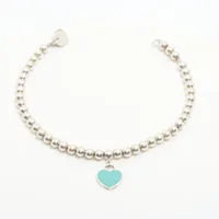 Tiffany リターン トゥ ミニハートタグ ボールチェーンブレスレット