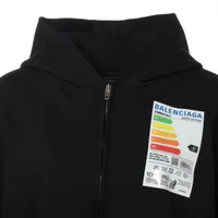 バレンシアガ 22年 コットン パーカー XS レディース ブラック