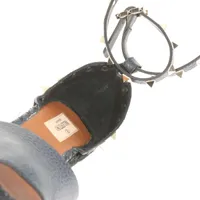 ヴァレンティノガラヴァーニ ロックスタッズ レザー ウェッジ