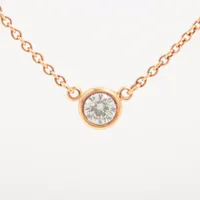 ティファニー バイザヤード ネックレス 750 ダイヤ ティファニー バイザヤード 1P ダイヤ ネックレス 750(YG) 1.7g 直径約