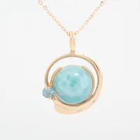 スタージュエリー　ラリマー　ネックレス STAR JEWELRY スタージュエリー ラリマー ブルートパーズ ネックレス