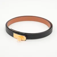 HERMES ケリーベルト ゴールドバックル　新品 HERMES - HERMES ケリーベルト ゴールド シルバー金具 新品の