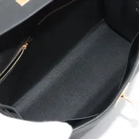エルメス セリエ ラムレザー 手袋 ゴールド金具 ブラック サイズ7 エルメス セリエ ラムレザー 手袋 ゴールド金具 ブラック サイズ7