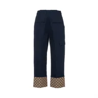 【超美品】GUCCI グッチ 44 ネイビー 337372 イタリア製 グッチ GG コットン デニムパンツ 44 メンズ ネイビー 753122