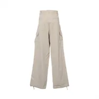 PRADA ベージュ コーデュロイ カーゴパンツ ルーズシルエットで着映える☆PRADA☆コーデュロイバギーパンツ (PRADA