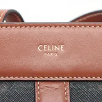 CELINE セリーヌ ティーンカバ ドゥ フランス ブラウン セリーヌ ティーンカバドゥフランス PVCxレザー ショルダー