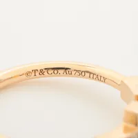 ティファニー Tワイヤー ダイヤ リング 750(PG) 2.9g A3669459｜中古