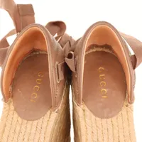 【極美品】GUCCI（グッチ）GGマーモント ウェッジソール サンダル グッチ GGマーモント レザー ウェッジソールサンダル 35 1/2