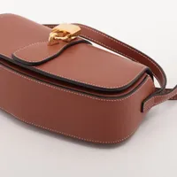 セリーヌ クラッチタブー レザー ショルダーバッグ ブラウン