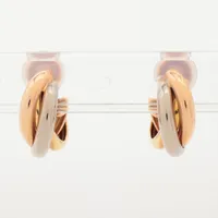カルティエ トリニティ イヤリング 750(YG×PG×WG) 9.5g ポスト