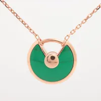 【Cartier】Amulette ネックレス マラカイト ダイヤ 送料込み 緑 Cartier】Amulette ネックレス マラカイト ダイヤ 送料込み 緑