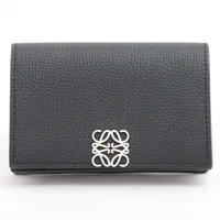 【美品】ロエベ カードケース 名刺入れ パスケース LOEWE ロエベ カードケース PUZZLE EDGE CARD HOLDER C510M97X03