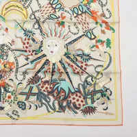 【未使用】エルメススカーフ　四季の祭典　ピエールマリー HERMES エルメス スカーフ カレ90 四季の祭典 ブルーノワール