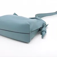 ロエベ フラメンコ ノット トートバッグ ショルダーバッグ レザー 水色 ロエベフラメンコ ノットトート スチールブルー レディース