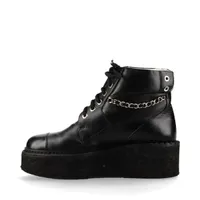 シャネル ココマーク レザー ショートブーツ 36 レディース