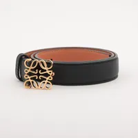 ［値下げ］美品　ロエベ　アナグラムベルト LOEWE - ロエベ リバーシブル アナグラム ベルト 80/32 レザー
