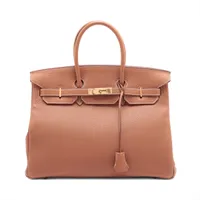 【 超美品 】HERMES ボックス 空箱 バーキン 入る エルメス 2024 エルメス バーキン35 ルトゥルネ トゴ ゴールド ゴールド金具