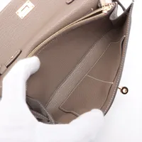 エルメス ケリーウォレット トゥーゴー シェーブル エトゥープ