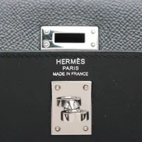 ケリー⑅ エルメス ケリー25 セリエ ヴォーエプソン ブラック シルバー