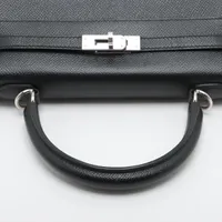 エルメス ケリー25 セリエ ヴォーエプソン ブラック シルバー