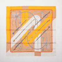 エルメス　スカーフ　カレ90 クリッククラック エルメス カレ90 Clic Clac クリッククラック スカーフ シルク