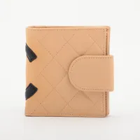シャネル カンボン コンパクトウォレット｜ベージュ｜中古