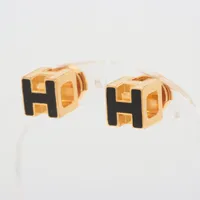 エルメス カージュドアッシュ Hキューブ ピアス(両耳用) GP