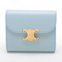 セリーヌ トリオンフ スモールフラップウォレット レザー