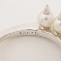 タサキ デインジャー プラス パール ダイヤ リング 750(WG) 6.5g