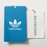 BALENCIAGA バレンシアガ/x ADIDAS ORIGINALS Tシャツ Balenciaga x Adidas Logo Black & White Shirt - GENUINE